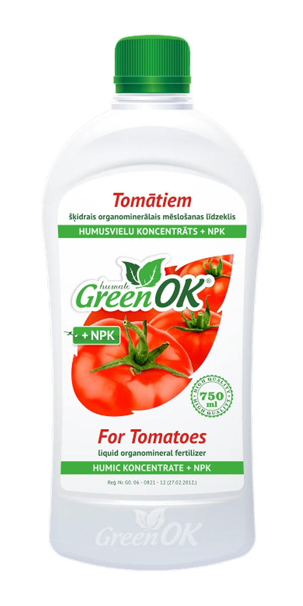 GreenOK TOMĀTIEM baltās līnijas 750 ml pudele